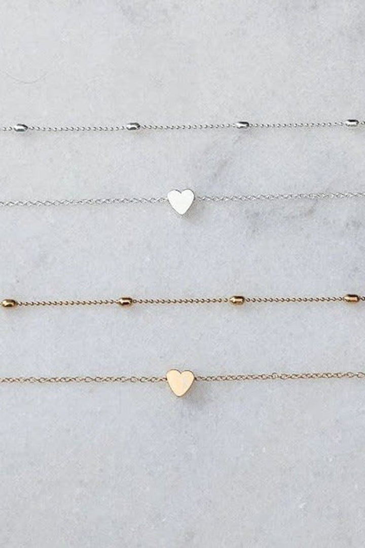 Naoma Valentine Heart Shaped Layered Chain Necklace - Rebel Nomad