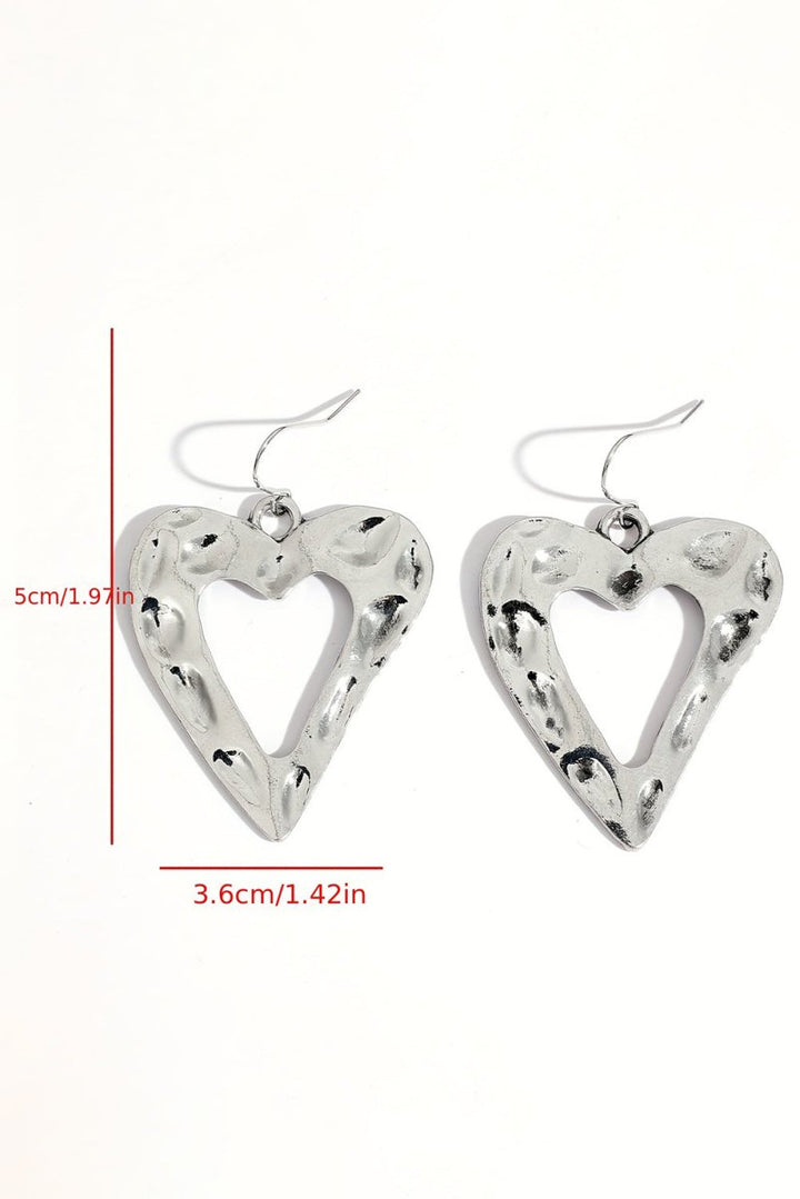 Natalia Valentine Hollowed Heart Shape Earrings - Rebel Nomad