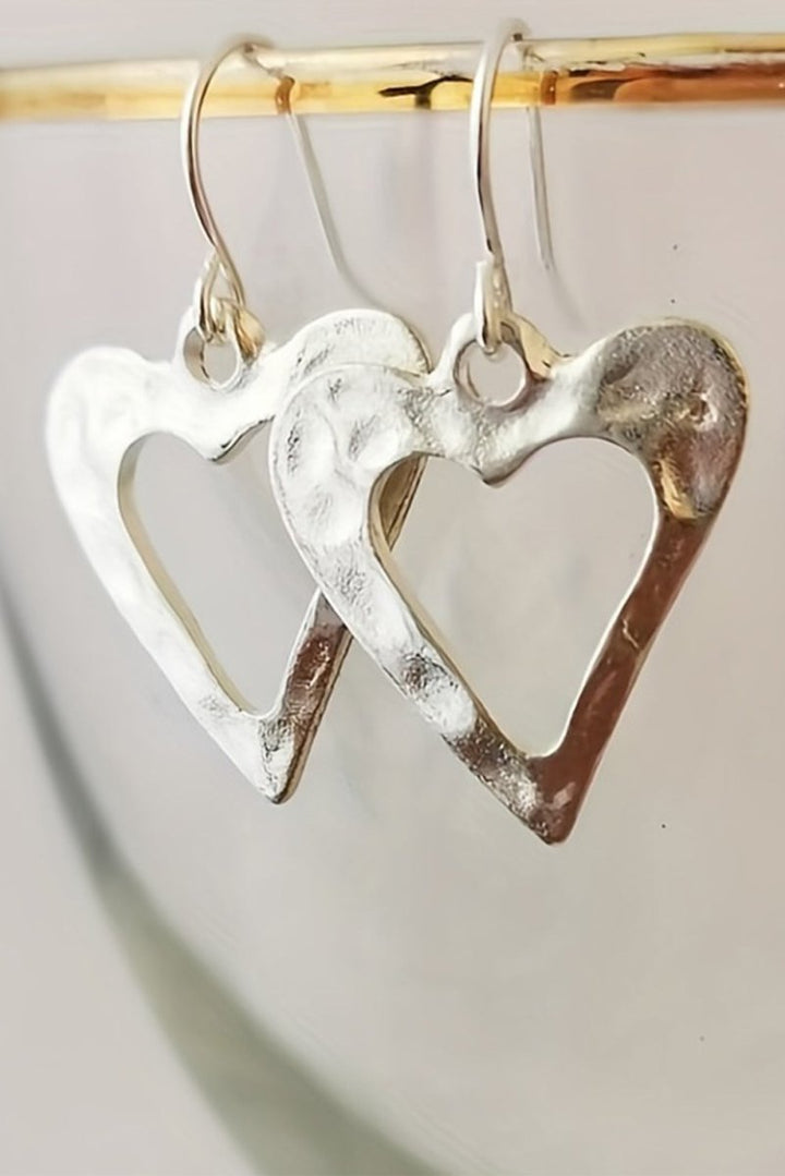 Natalia Valentine Hollowed Heart Shape Earrings - Rebel Nomad