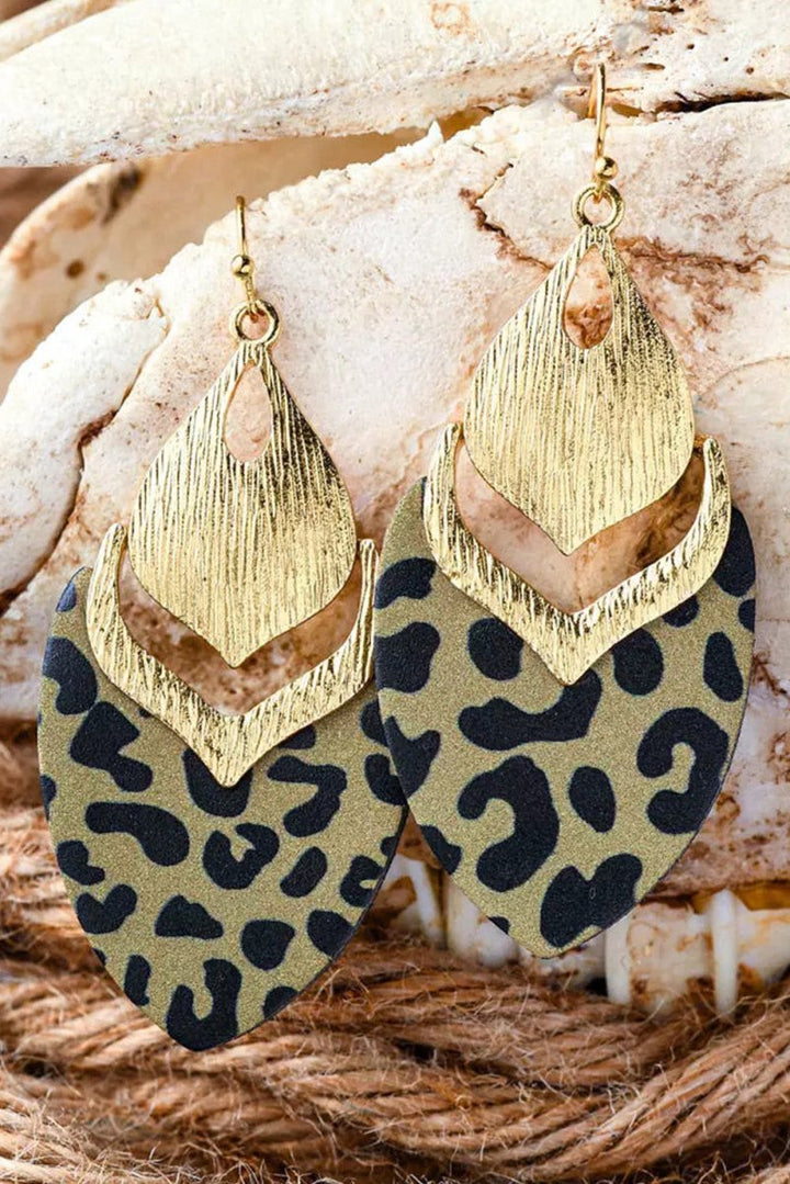 Natividad Hollow Out Leave Shape Drop Earrings - Rebel Nomad