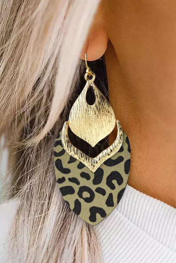 Natividad Hollow Out Leave Shape Drop Earrings - Rebel Nomad