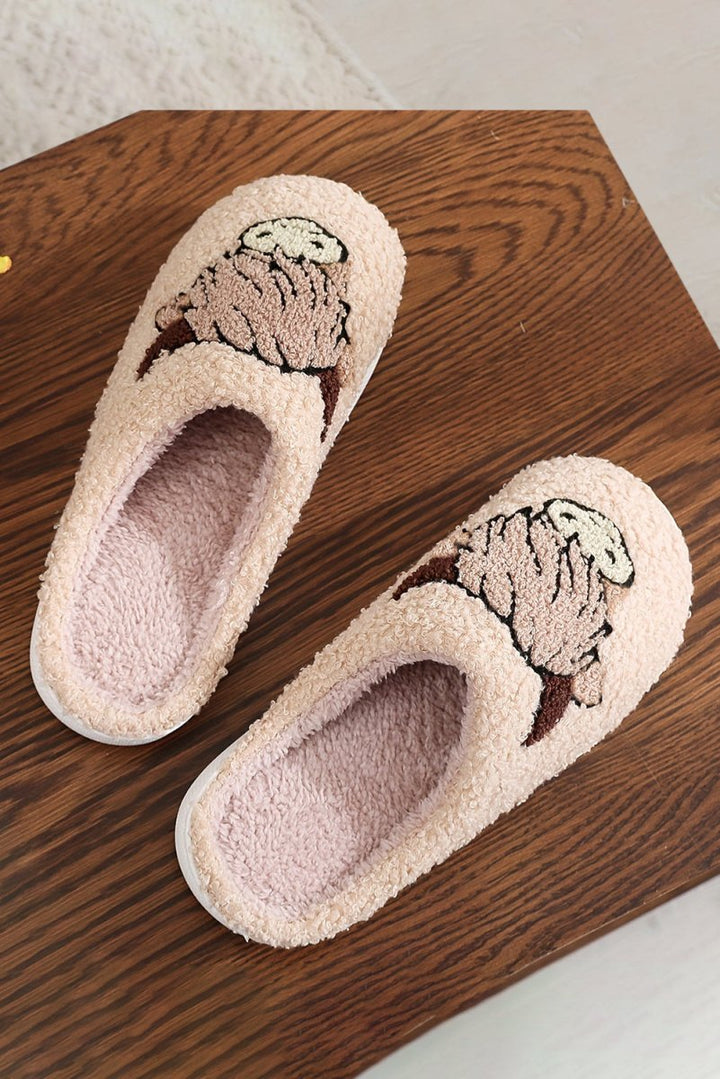 Nettie Cartoon Animal Plush Slippers - Rebel Nomad