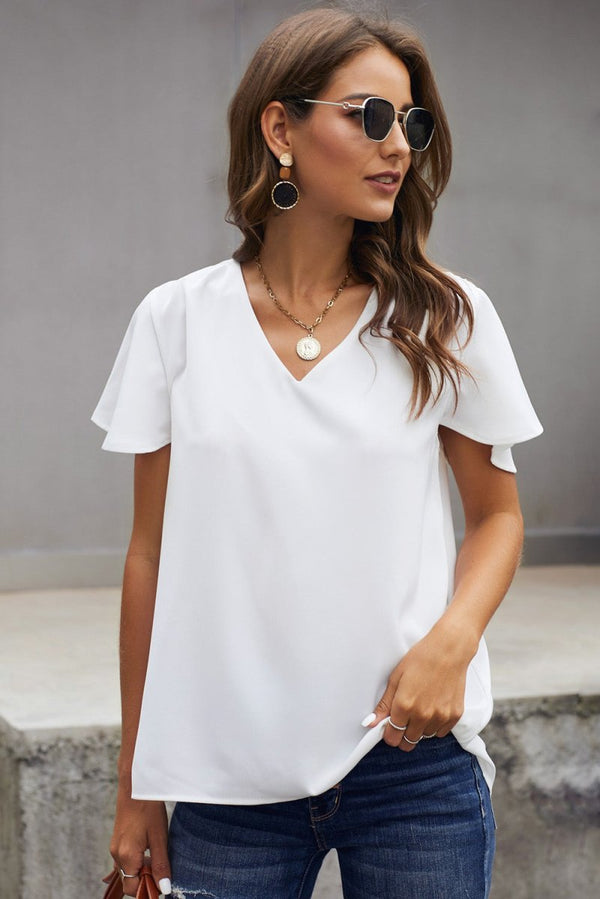 Paulita V-neck Short Sleeve Tee - Rebel Nomad