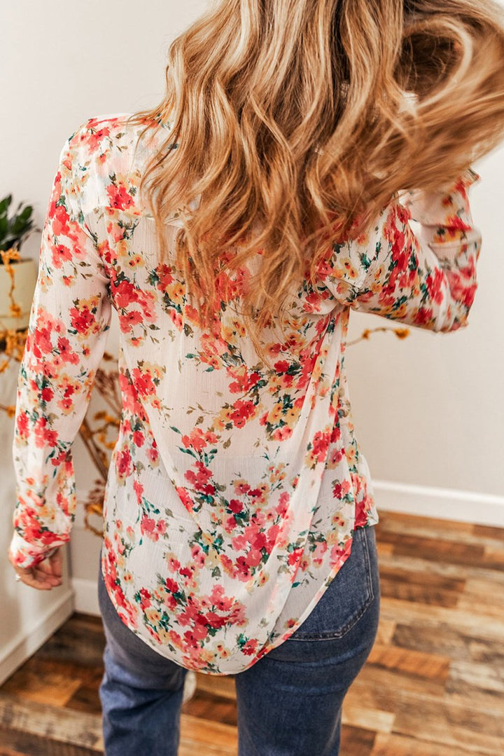 Randa Vibrant Floral Print Chest Pocket Shirt - Rebel Nomad