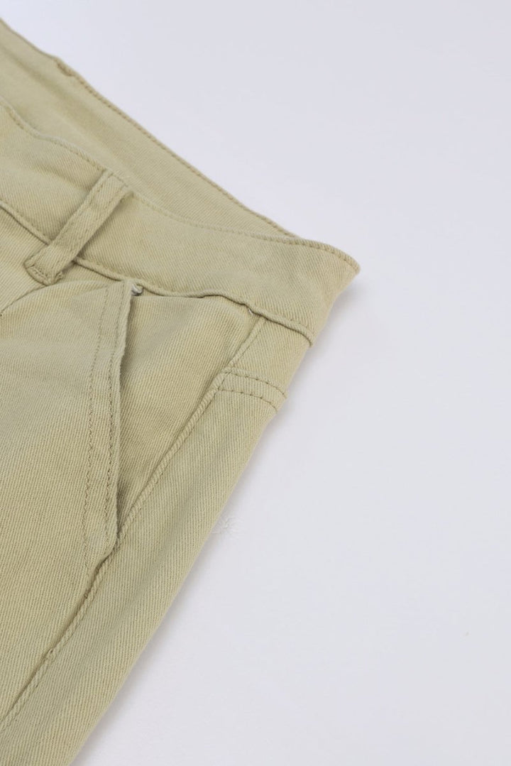 Raya Solid High Waist Casual Pants - Rebel Nomad