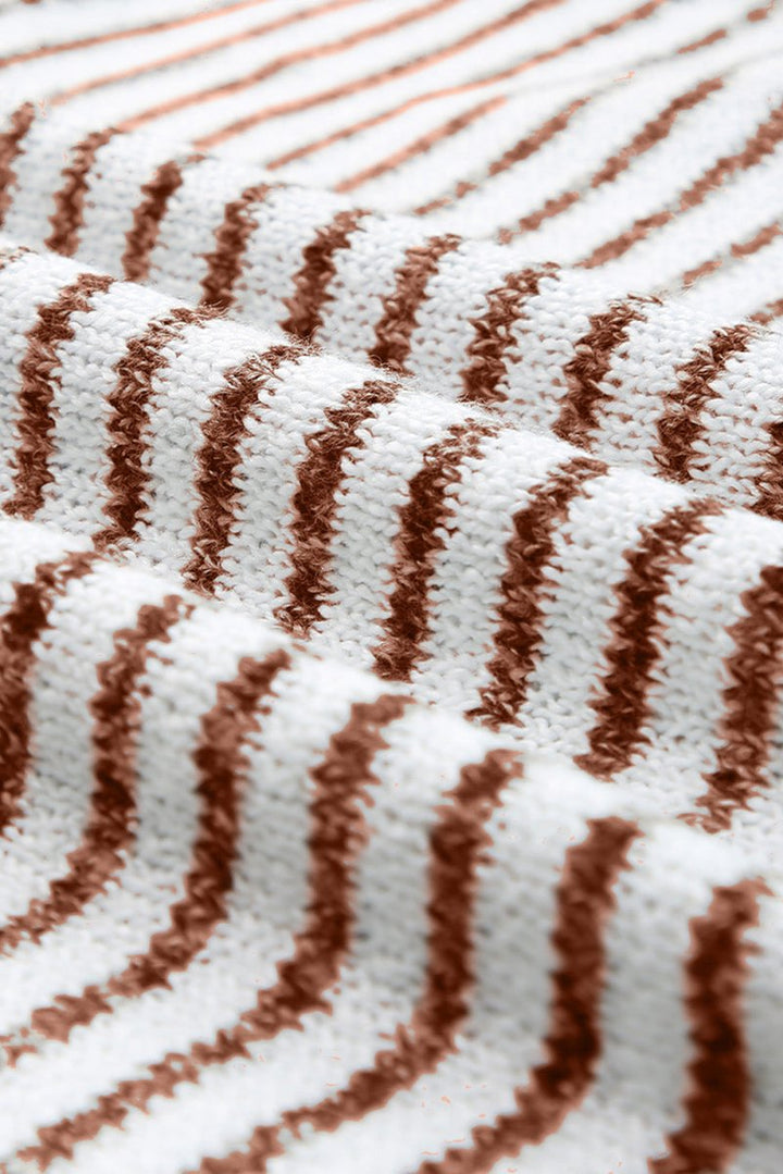 Urania Striped Turtleneck Loose Sweater - Rebel Nomad