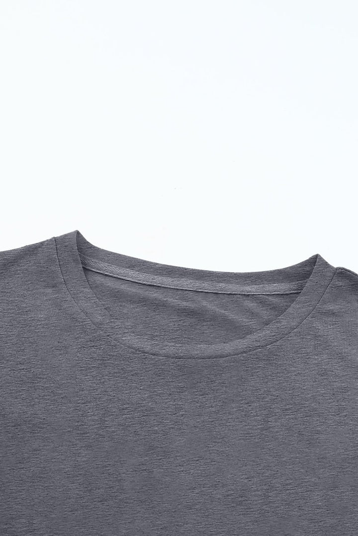 Vivendel Casual Plain Crew Neck Tee - Rebel Nomad